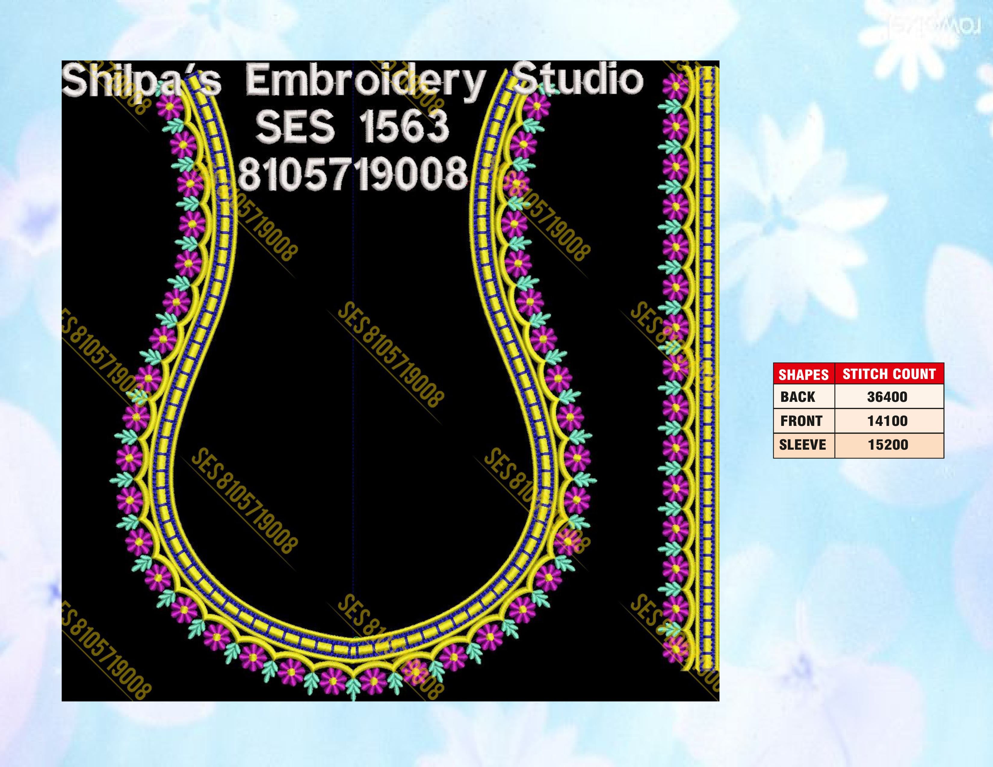 Embroidery Designs 1501-1600 Series
