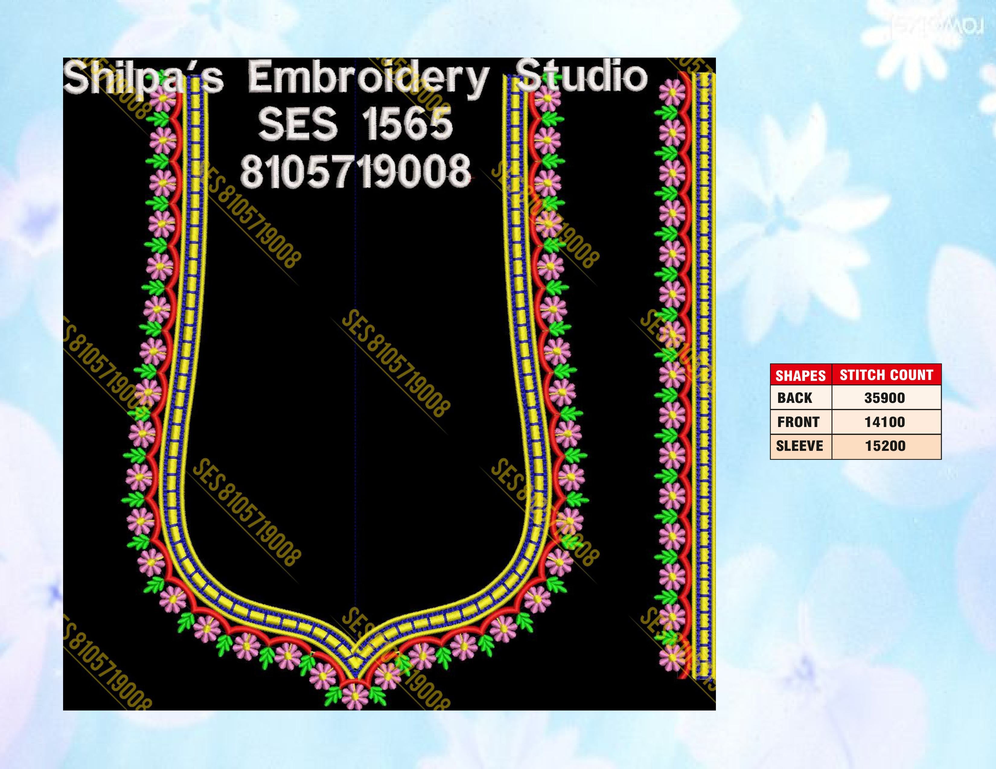 Embroidery Designs 1501-1600 Series