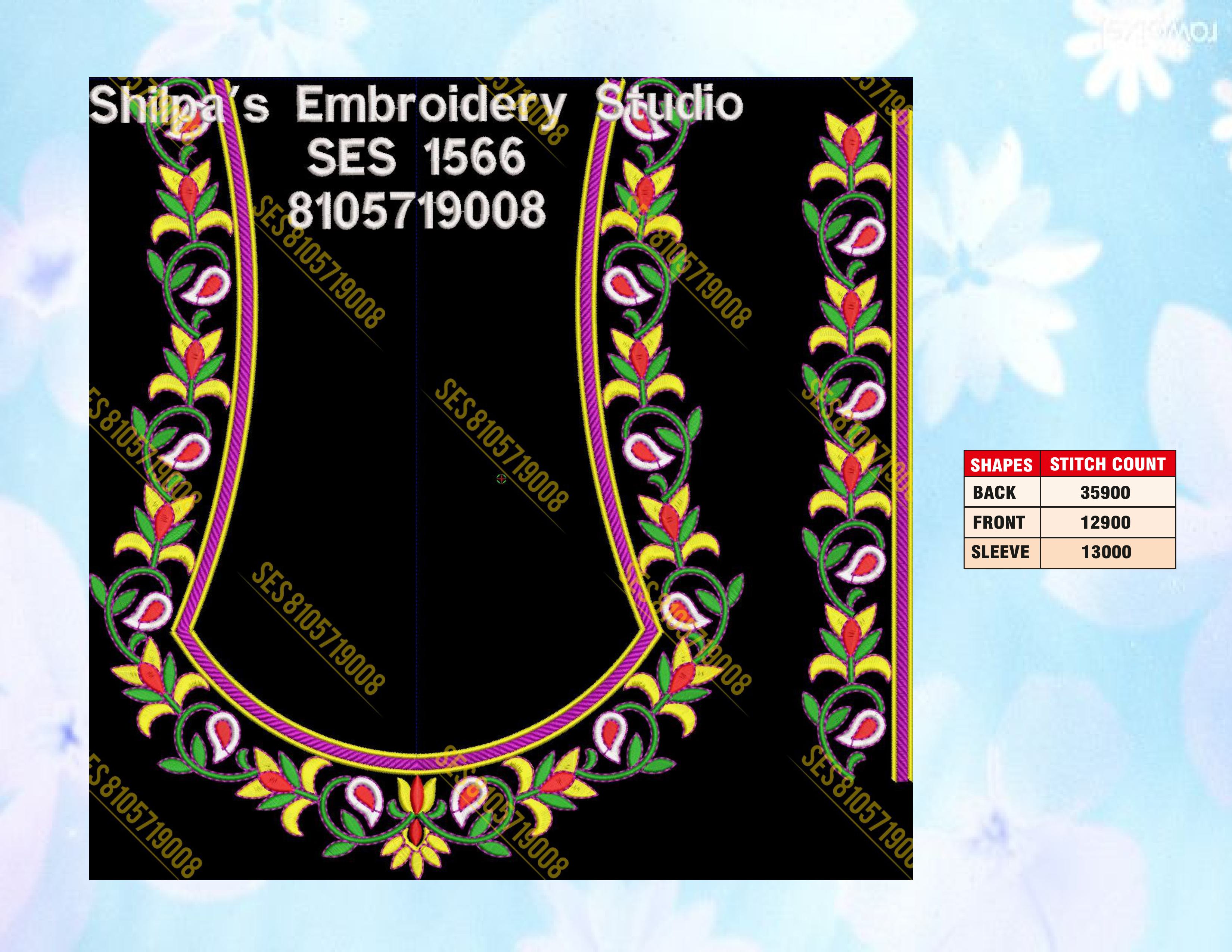 Embroidery Designs 1501-1600 Series