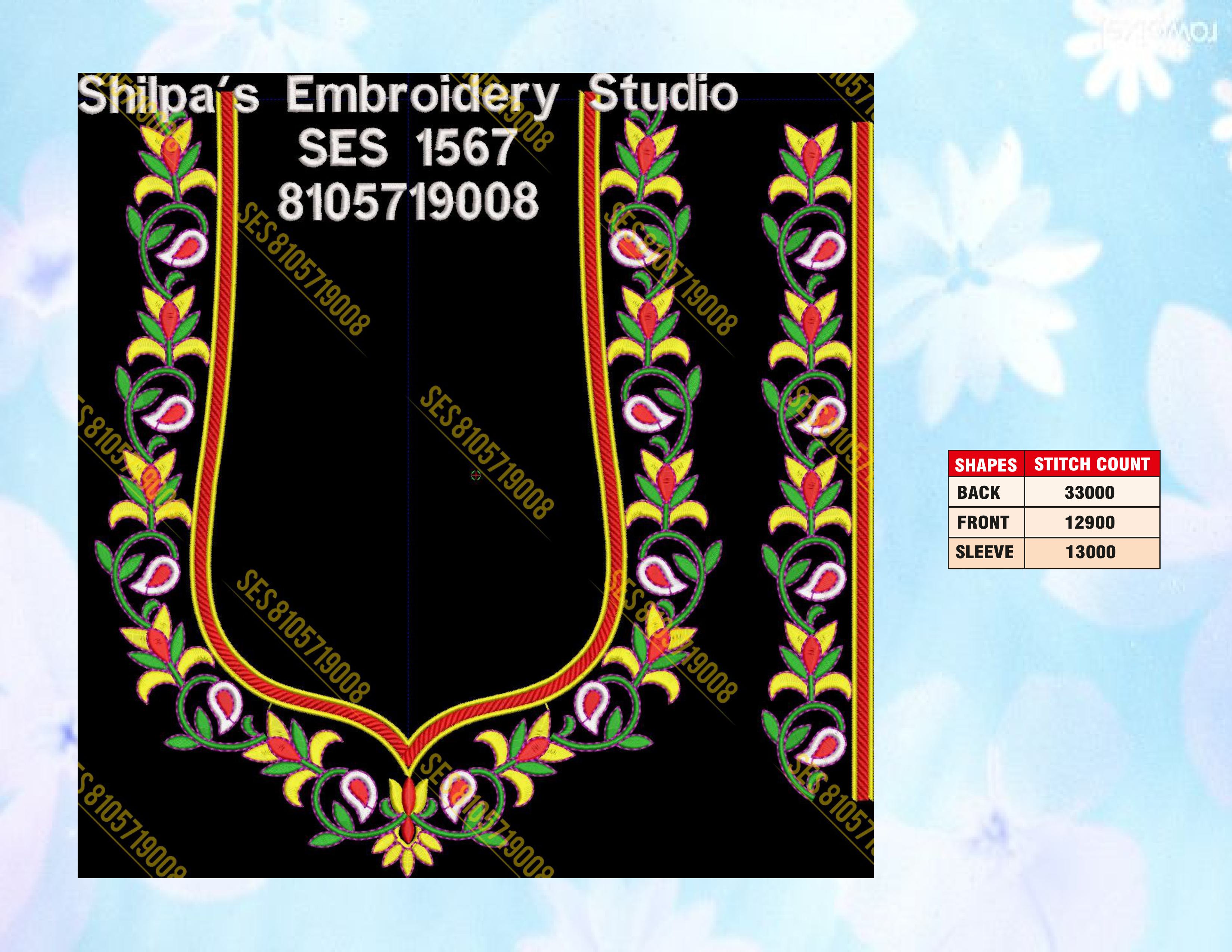 Embroidery Designs 1501-1600 Series