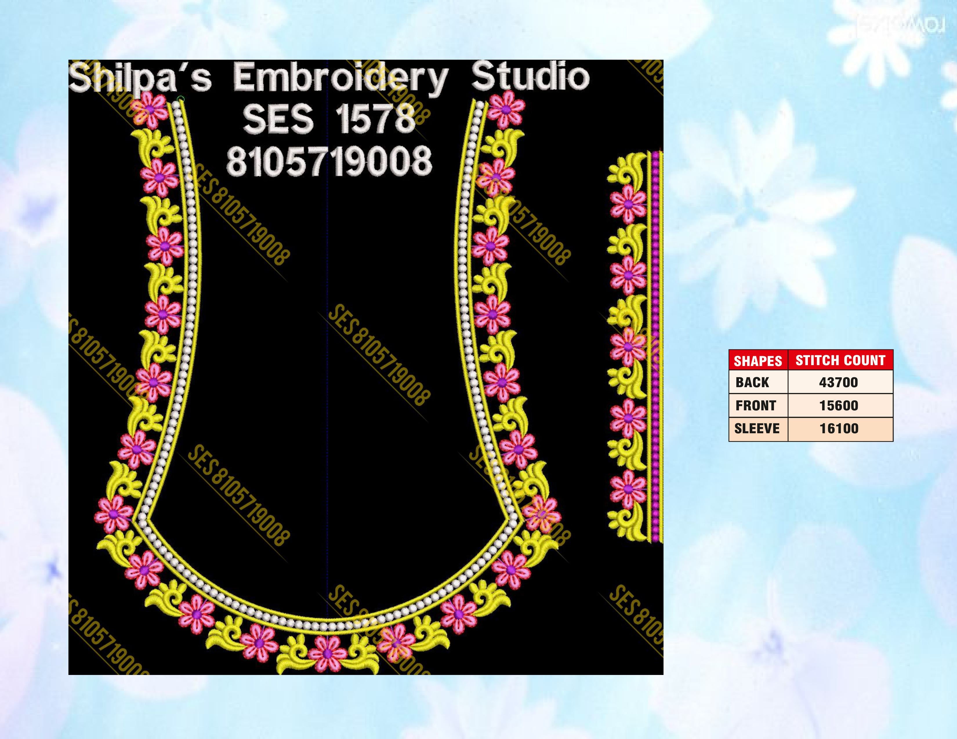 Embroidery Designs 1501-1600 Series