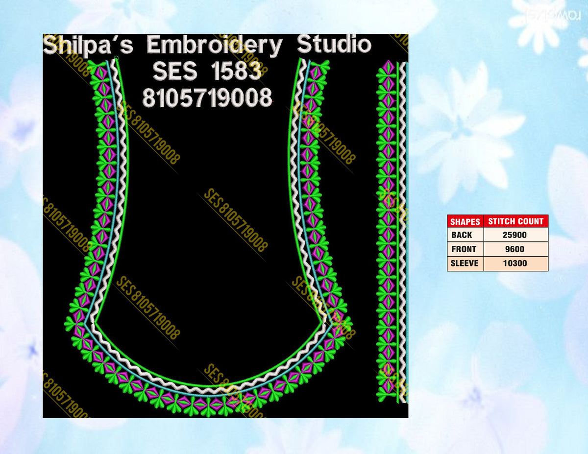 Embroidery Designs 1501-1600 Series