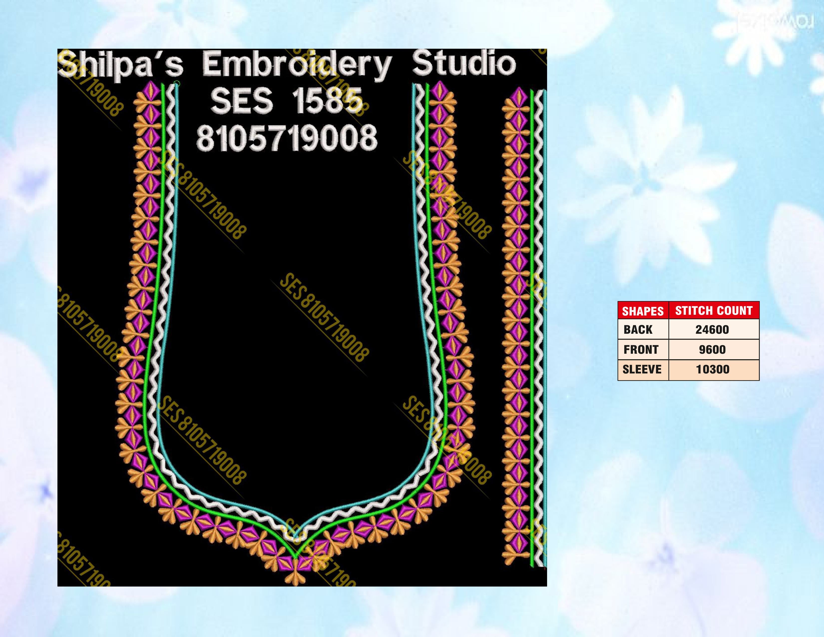 Embroidery Designs 1501-1600 Series