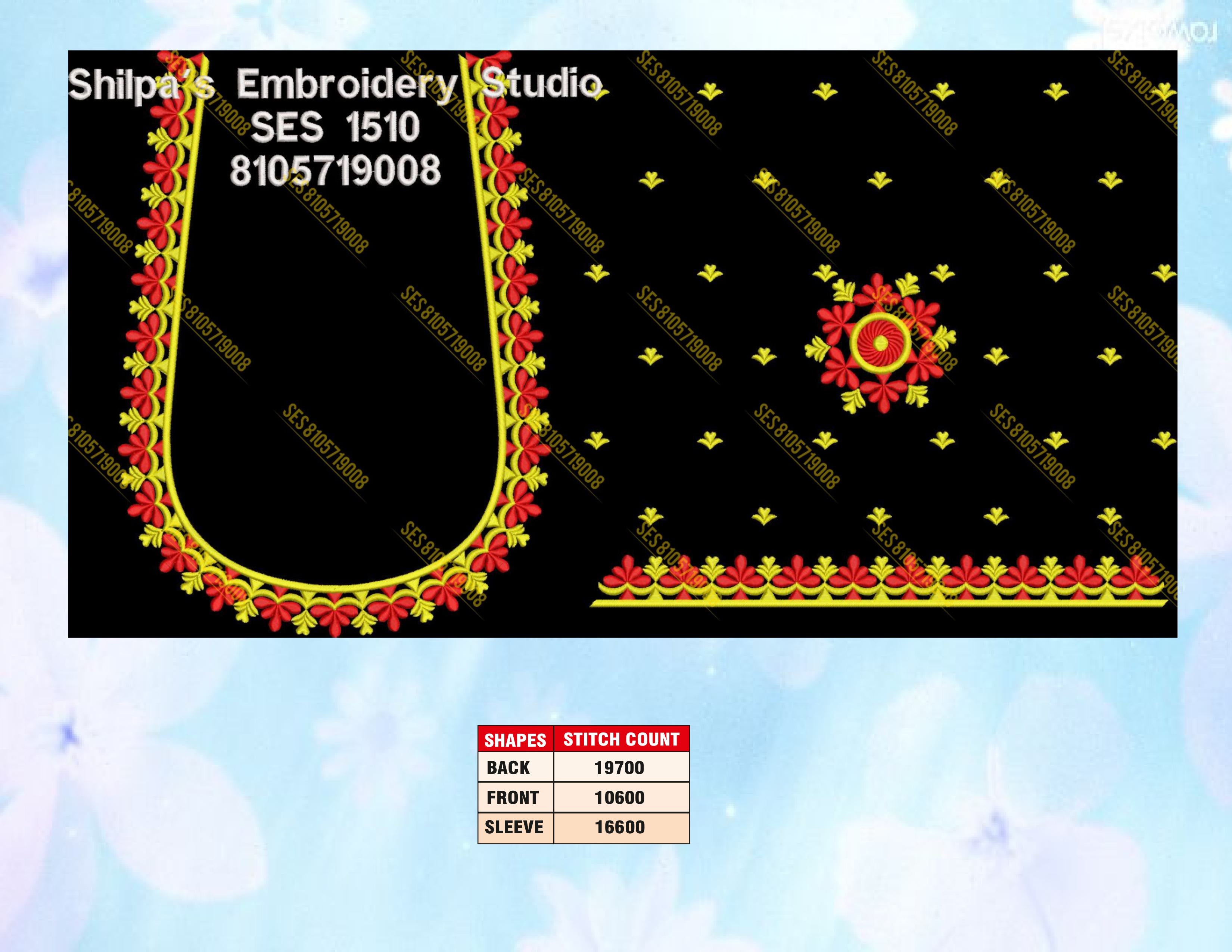 Embroidery Designs 1501-1600 Series