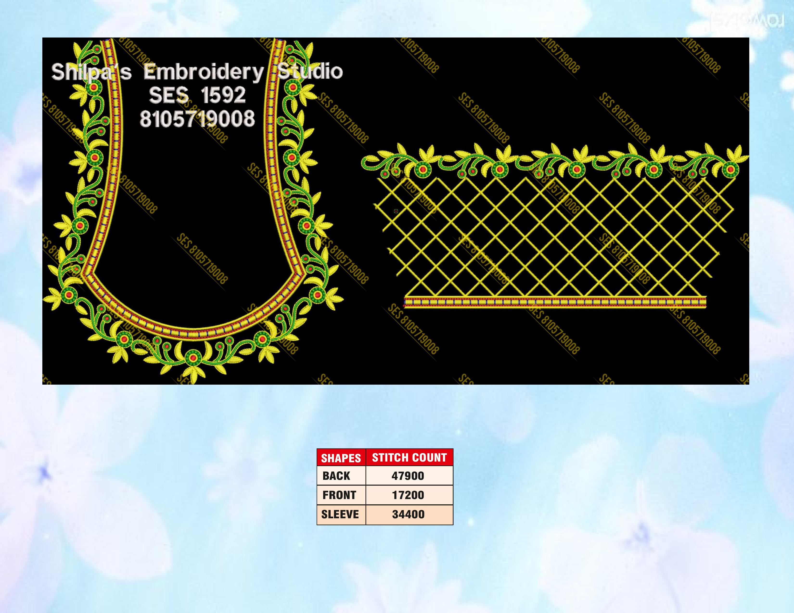 Embroidery Designs 1501-1600 Series