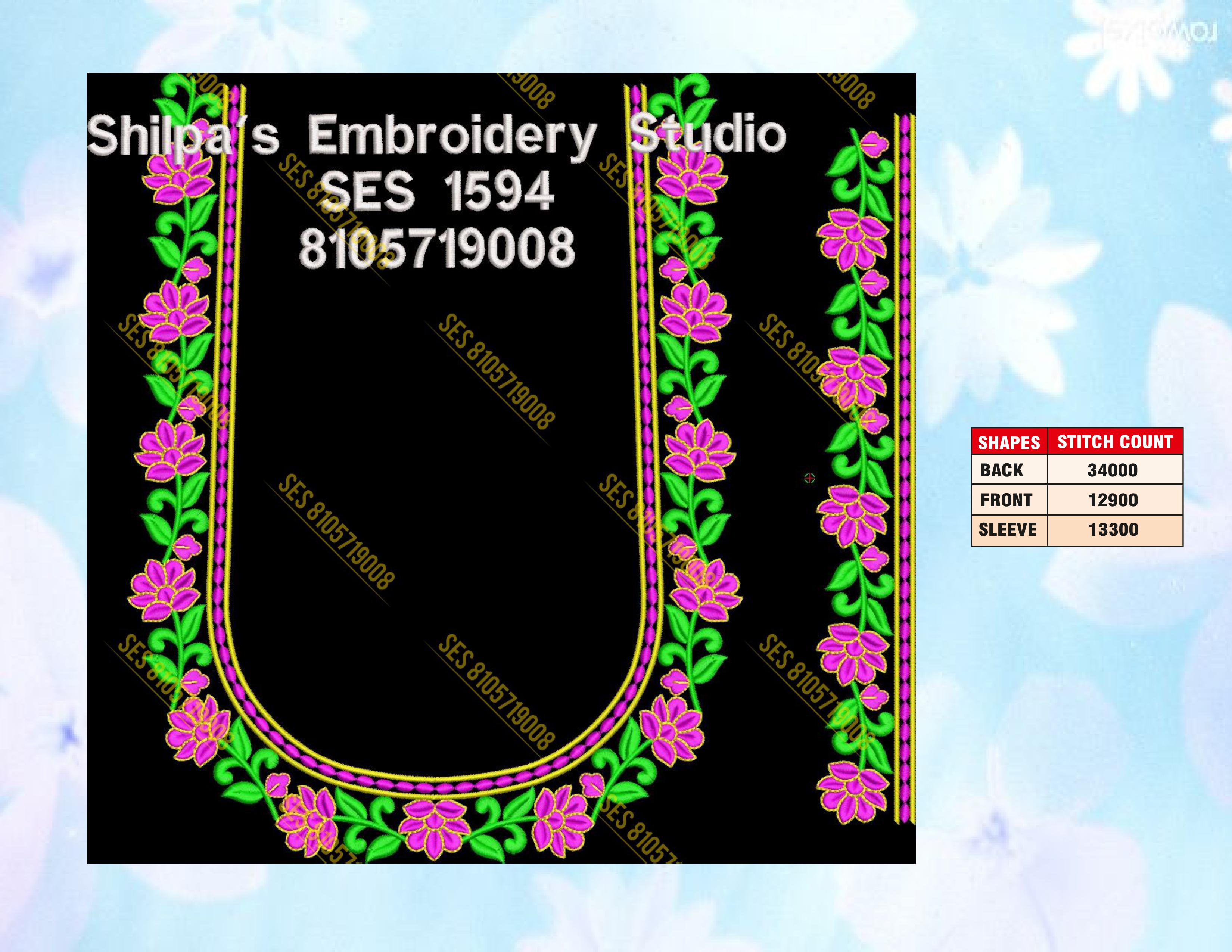 Embroidery Designs 1501-1600 Series