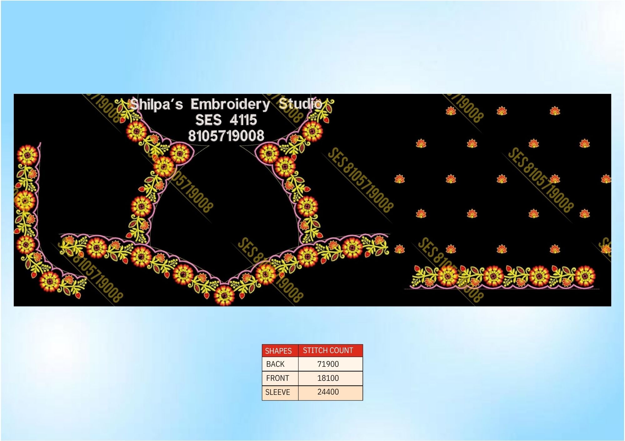 Embroidery Designs 4101-4200 Series