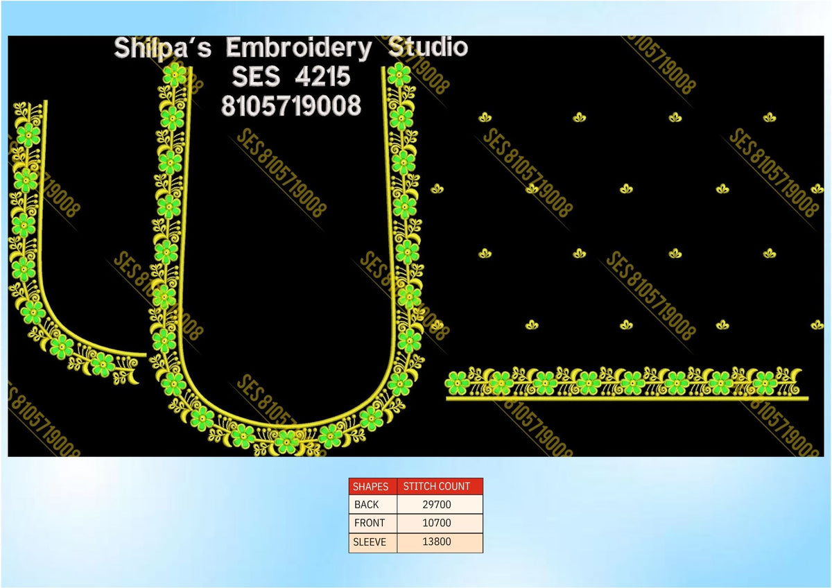 Embroidery Designs 4201-4300 Series