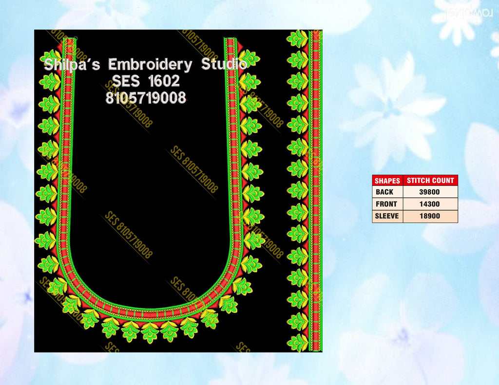 Embroidery Designs 1601-1700 Series