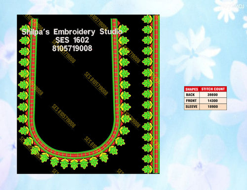 Embroidery Designs 1601-1700 Series