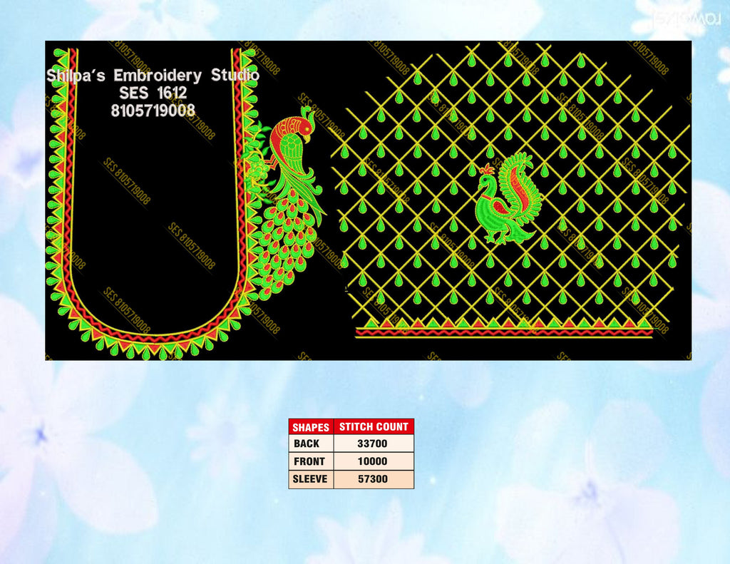 Embroidery Designs 1601-1700 Series