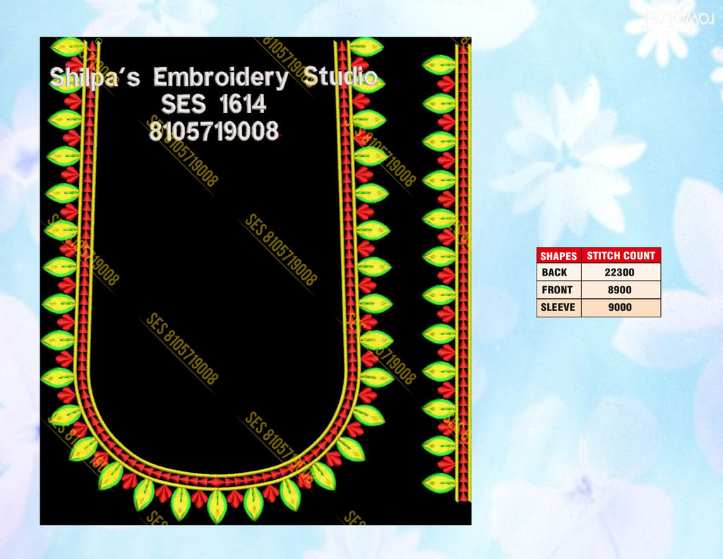 Embroidery Designs 1601-1700 Series