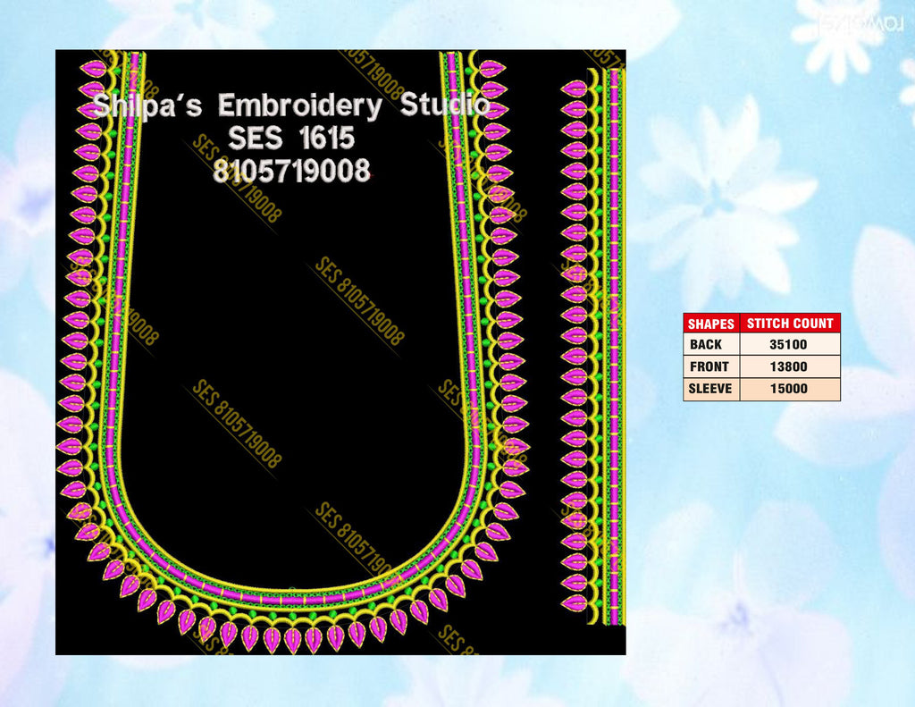 Embroidery Designs 1601-1700 Series