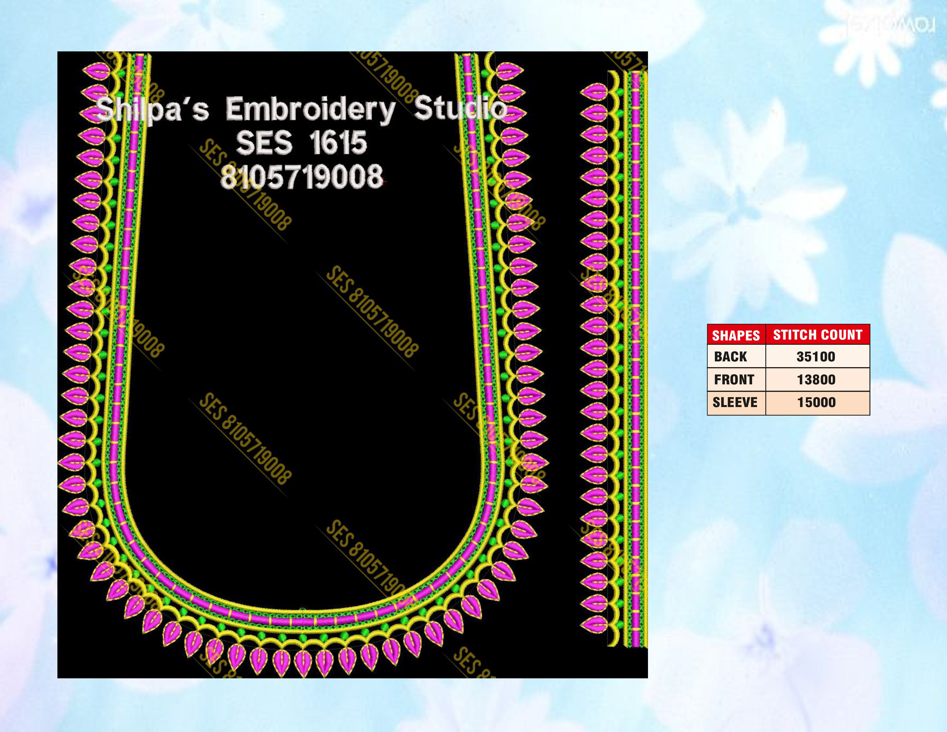 Embroidery Designs 1601-1700 Series
