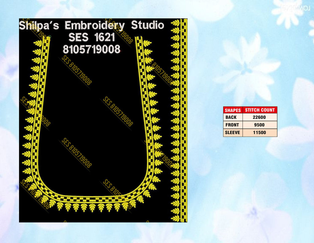 Embroidery Designs 1601-1700 Series