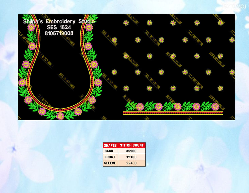 Embroidery Designs 1601-1700 Series