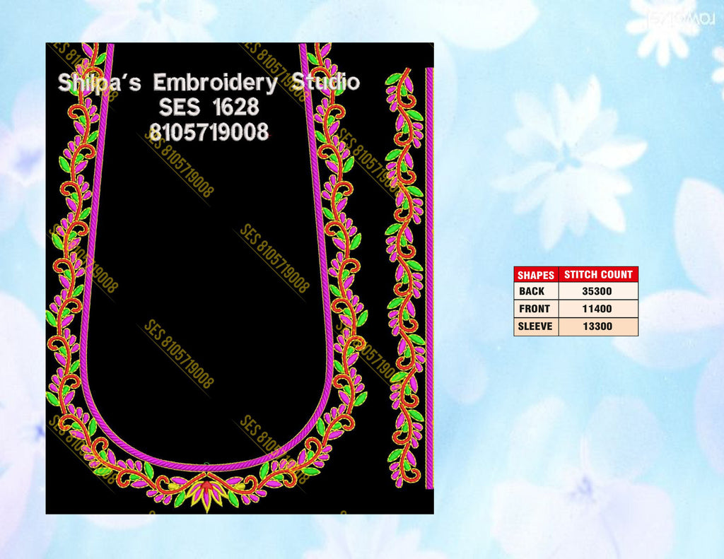 Embroidery Designs 1601-1700 Series