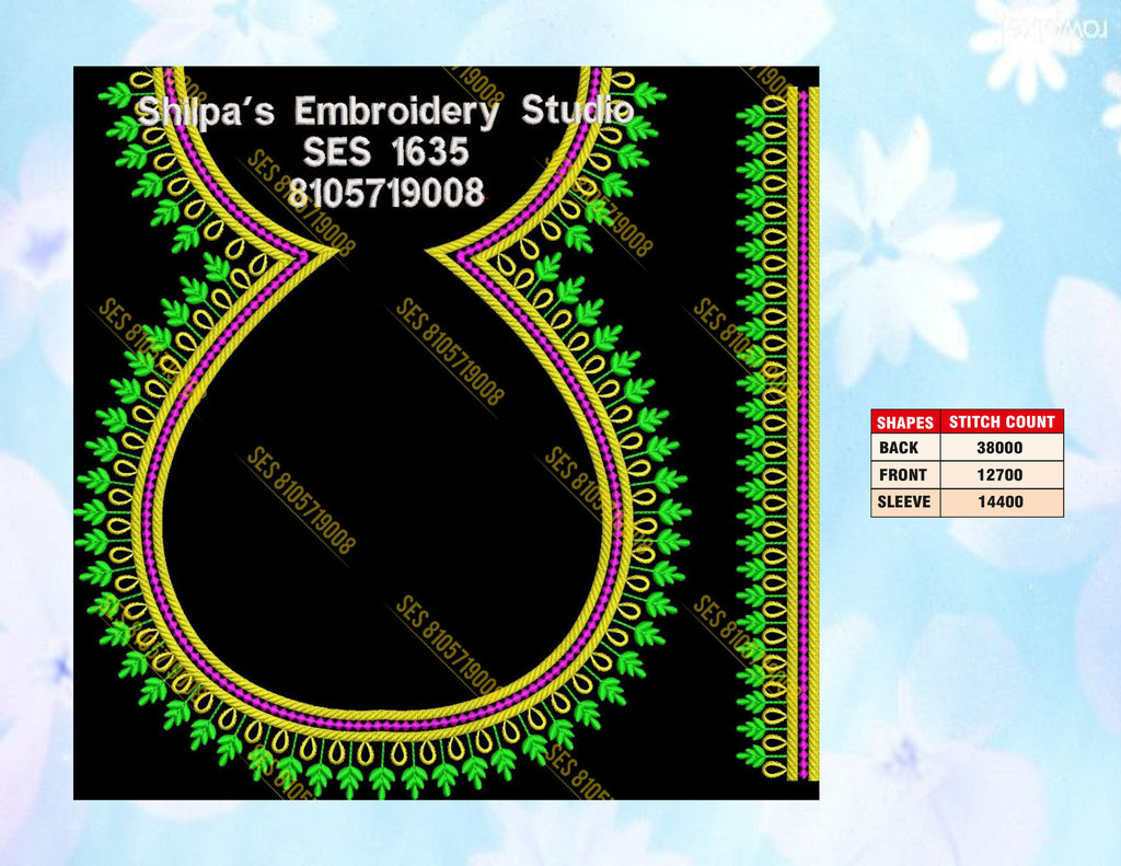 Embroidery Designs 1601-1700 Series