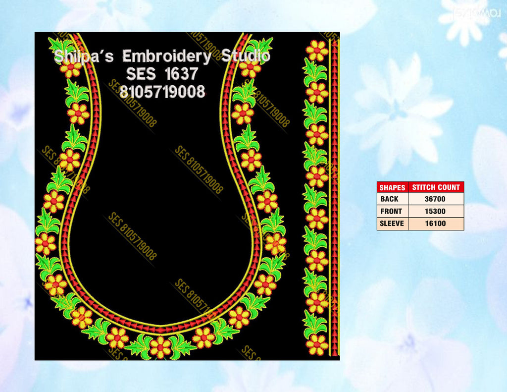 Embroidery Designs 1601-1700 Series
