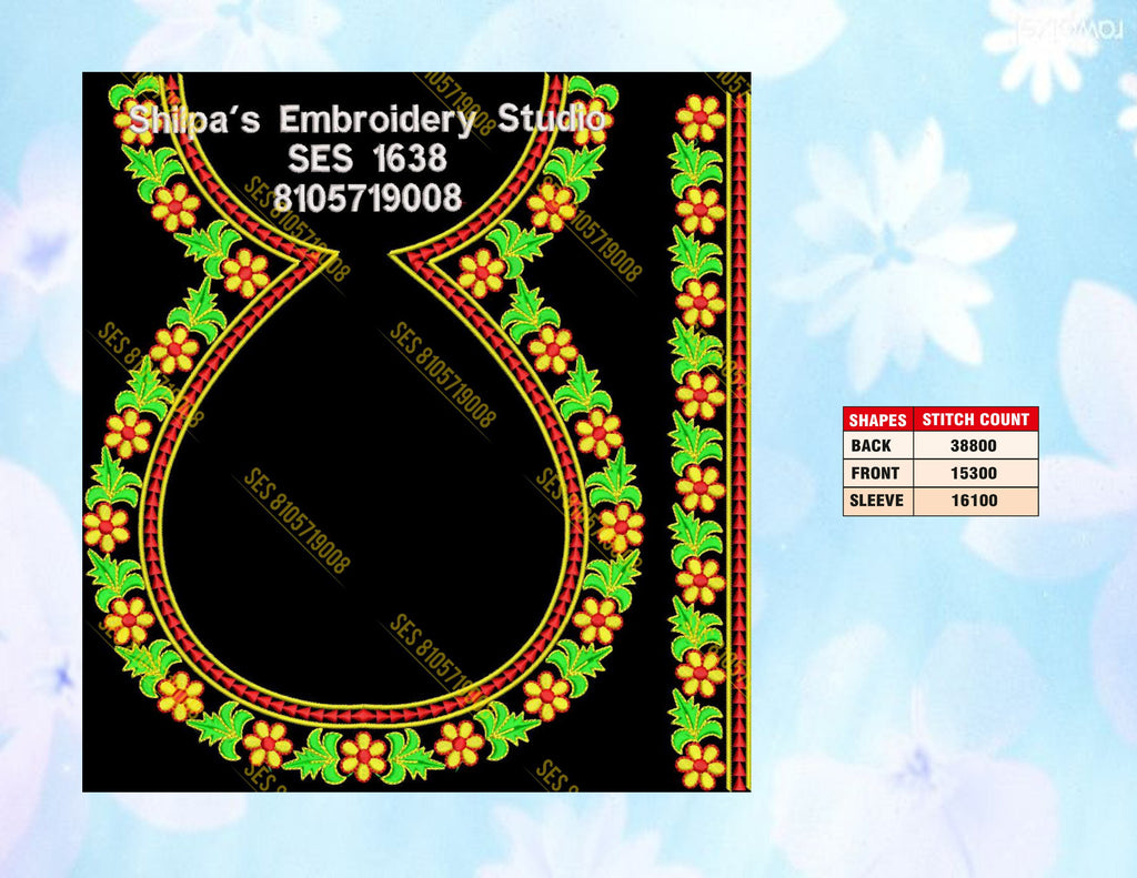 Embroidery Designs 1601-1700 Series