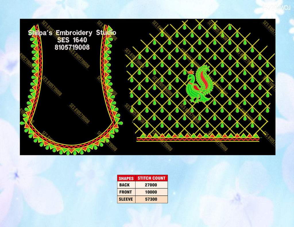 Embroidery Designs 1601-1700 Series