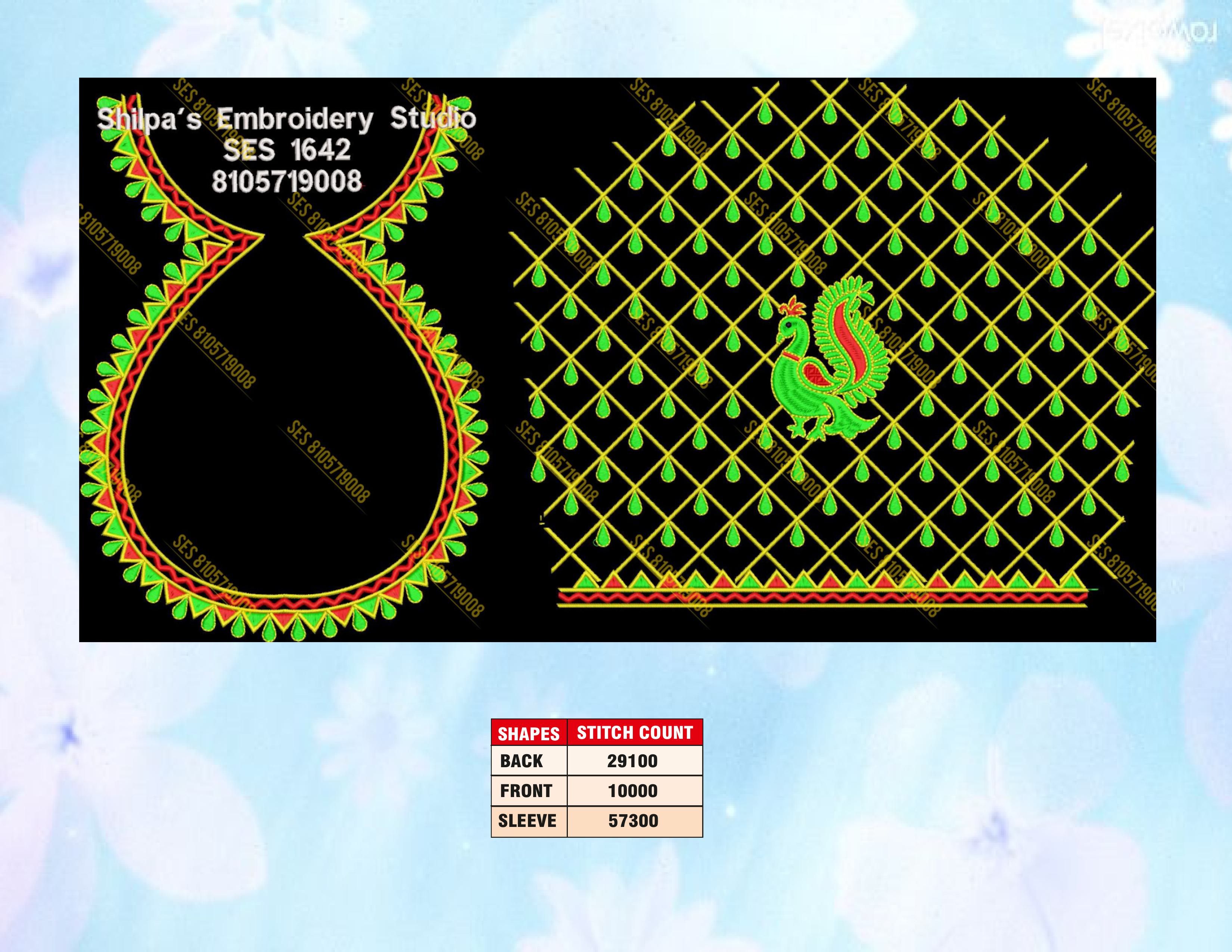 Embroidery Designs 1601-1700 Series