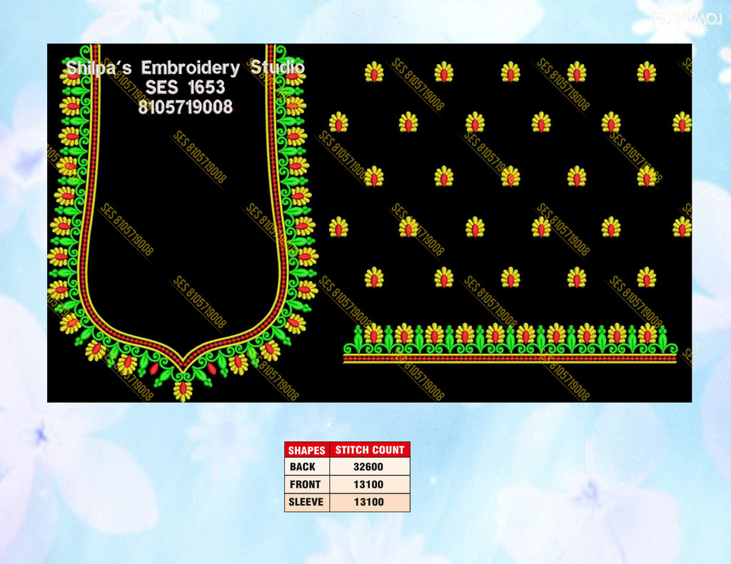 Embroidery Designs 1601-1700 Series