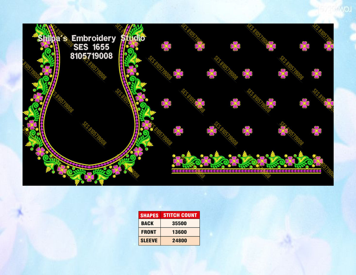 Embroidery Designs 1601-1700 Series