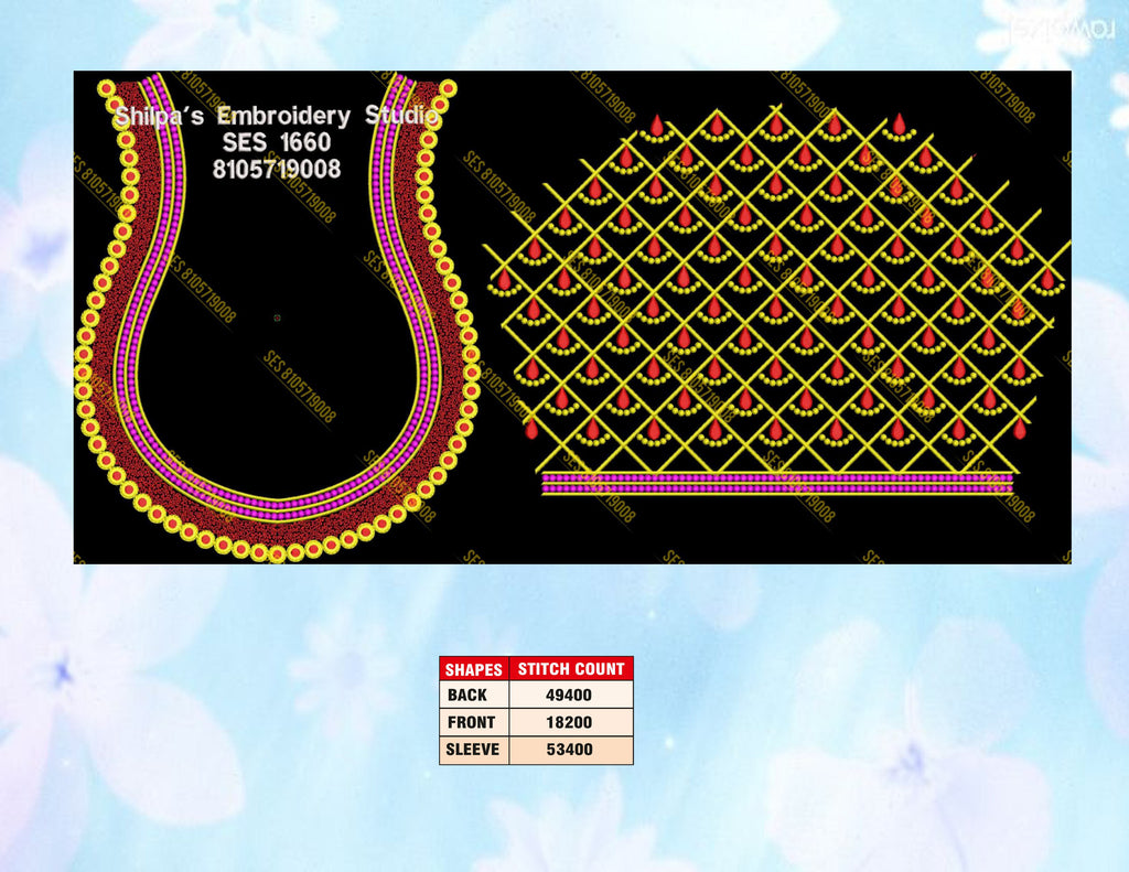 Embroidery Designs 1601-1700 Series