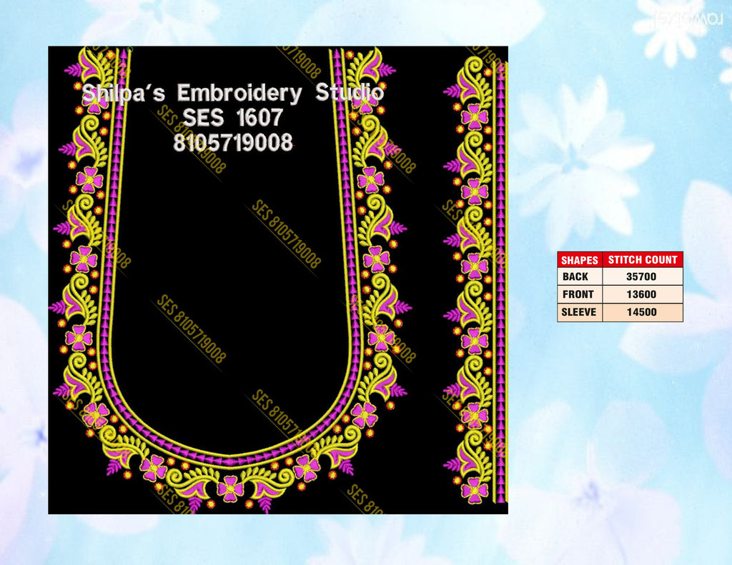 Embroidery Designs 1601-1700 Series