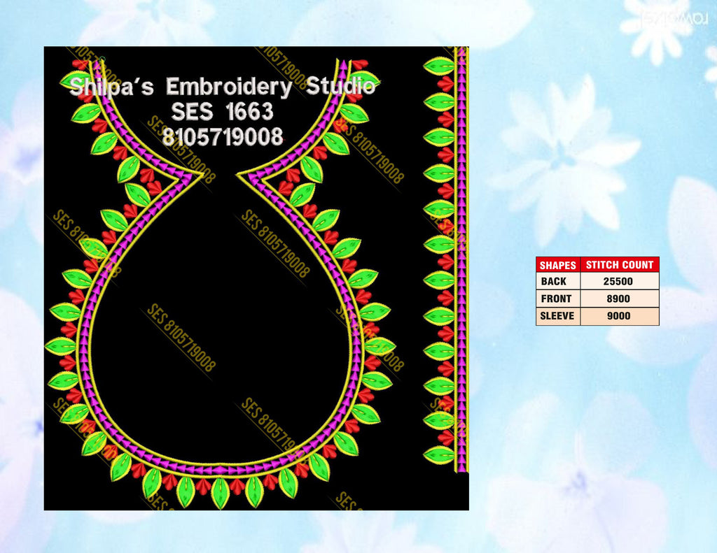 Embroidery Designs 1601-1700 Series