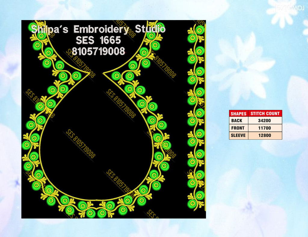 Embroidery Designs 1601-1700 Series