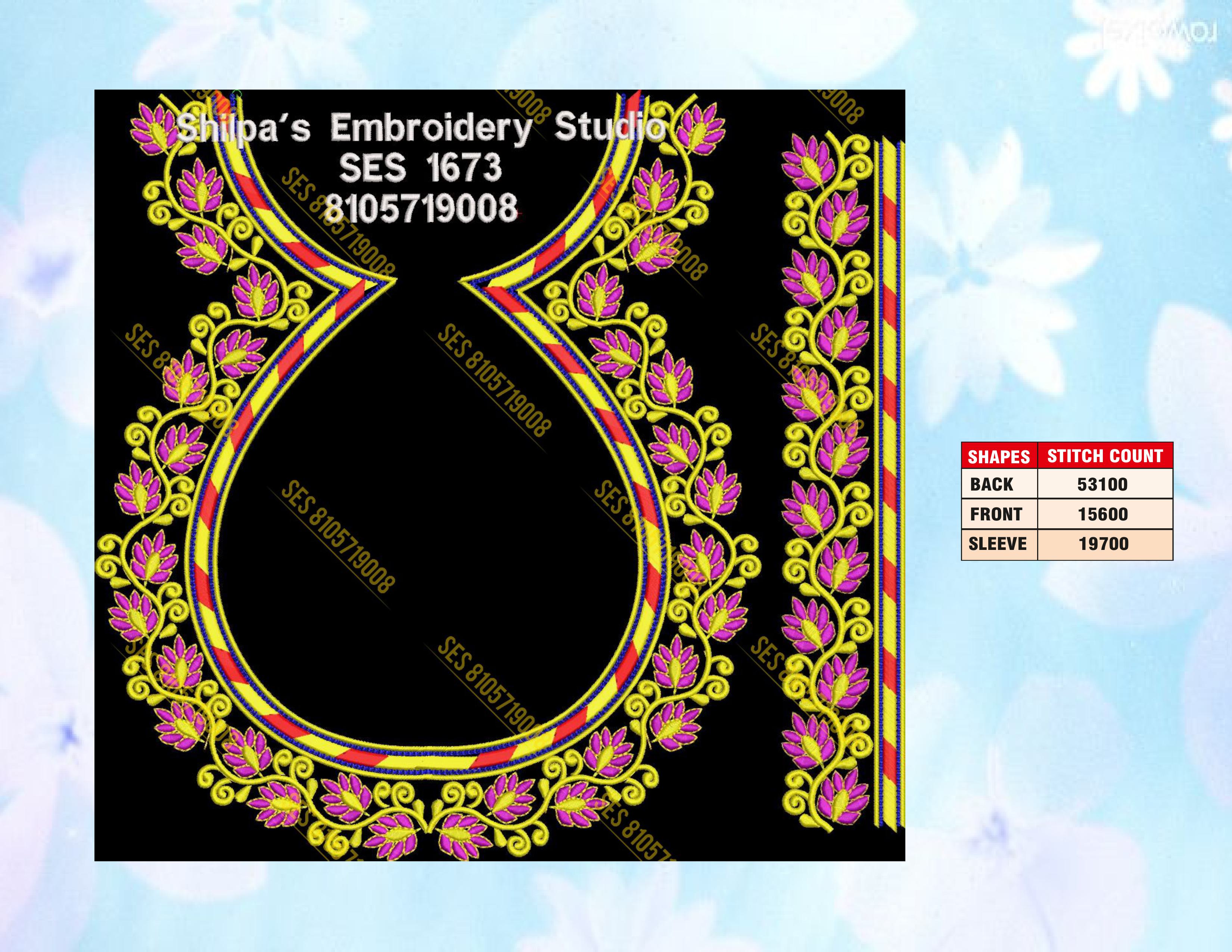 Embroidery Designs 1601-1700 Series