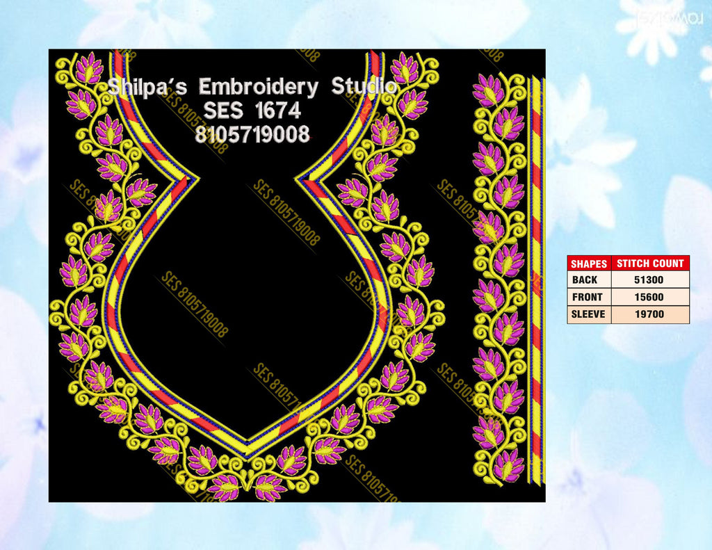 Embroidery Designs 1601-1700 Series