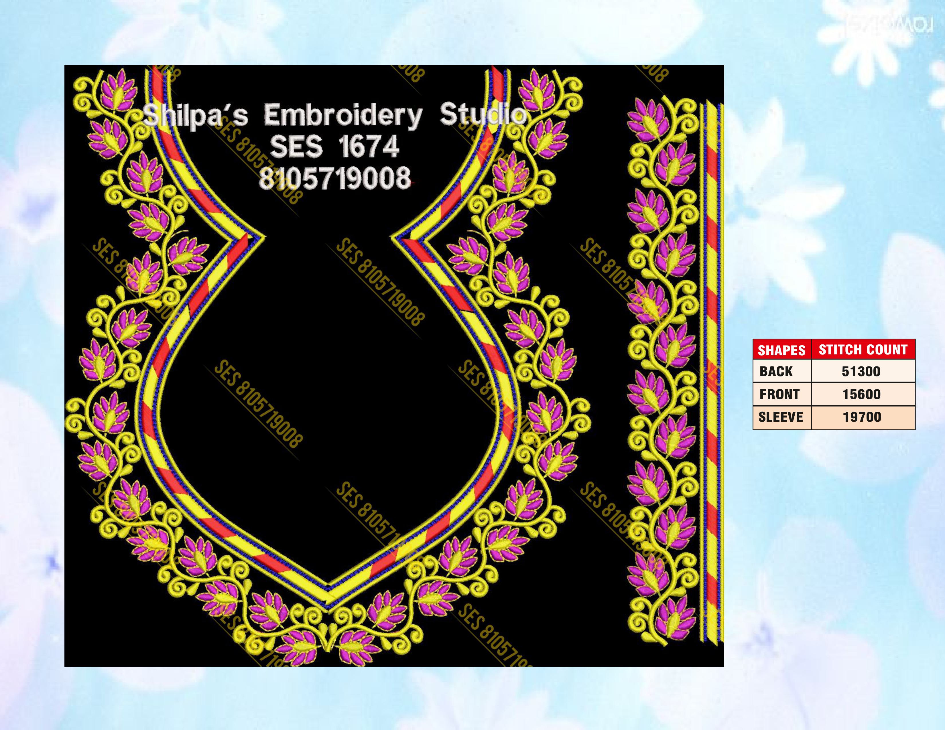 Embroidery Designs 1601-1700 Series
