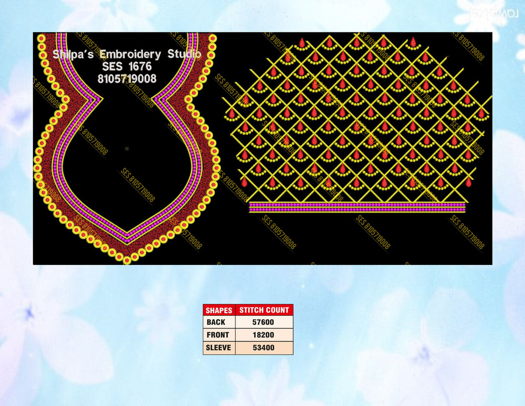 Embroidery Designs 1601-1700 Series