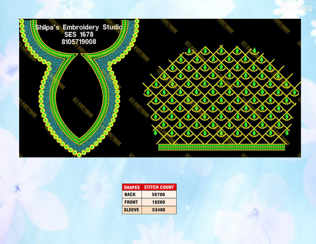 Embroidery Designs 1601-1700 Series