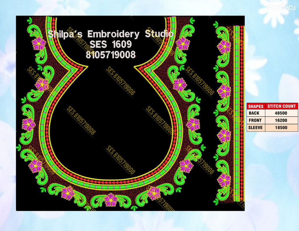 Embroidery Designs 1601-1700 Series
