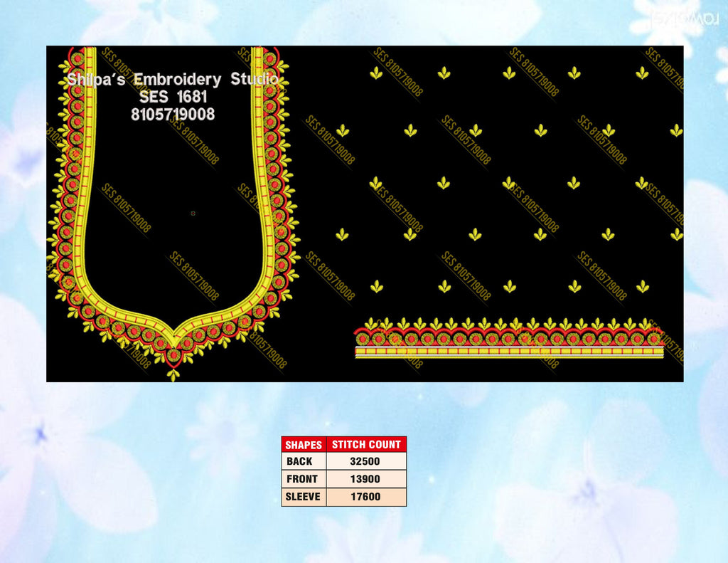 Embroidery Designs 1601-1700 Series