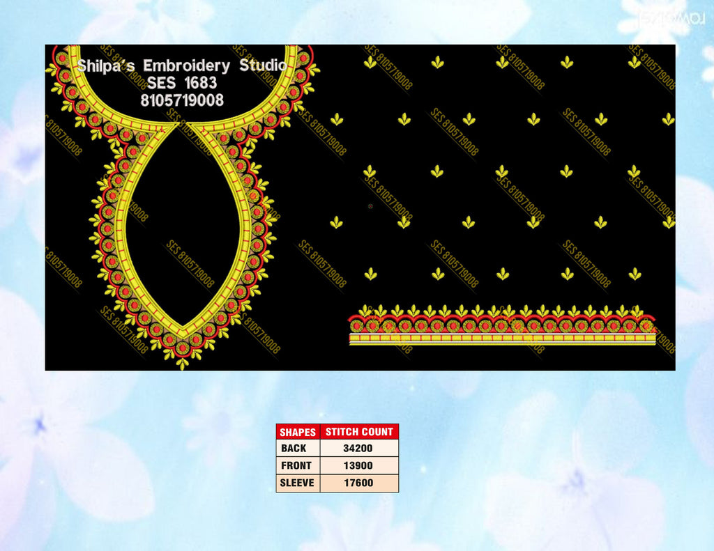 Embroidery Designs 1601-1700 Series