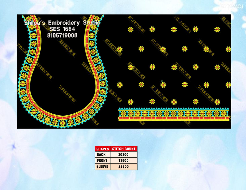 Embroidery Designs 1601-1700 Series