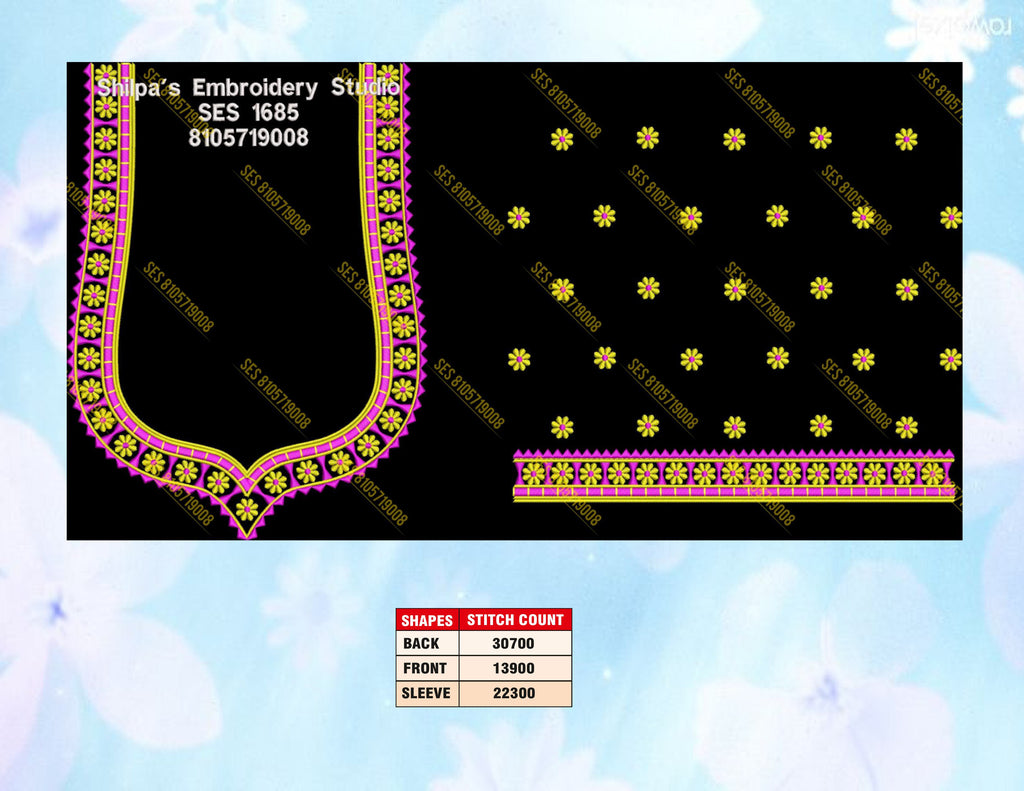 Embroidery Designs 1601-1700 Series