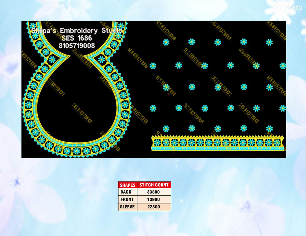 Embroidery Designs 1601-1700 Series