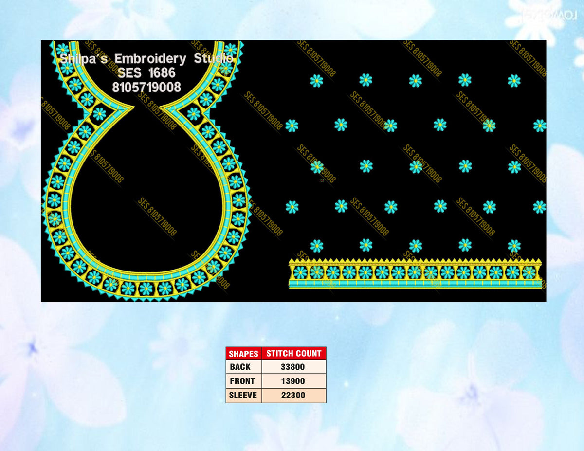 Embroidery Designs 1601-1700 Series