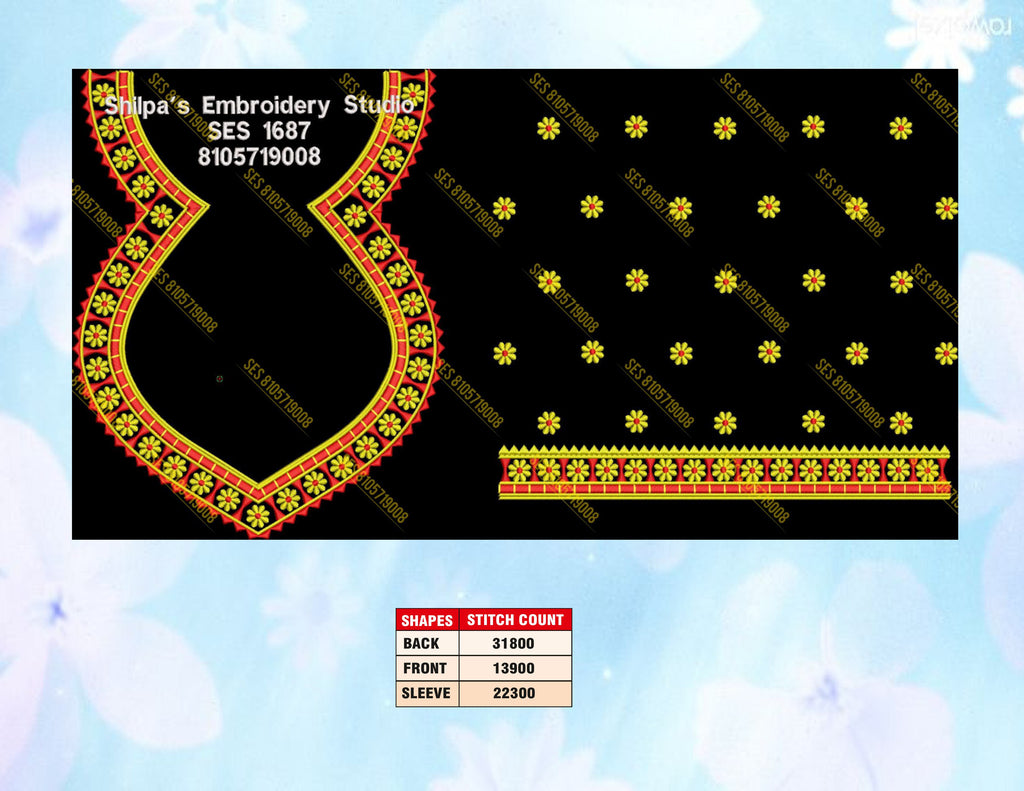 Embroidery Designs 1601-1700 Series