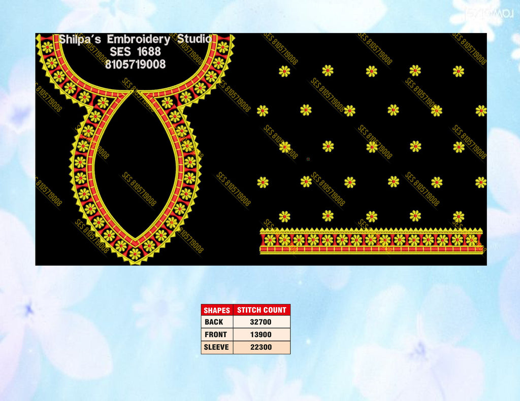 Embroidery Designs 1601-1700 Series