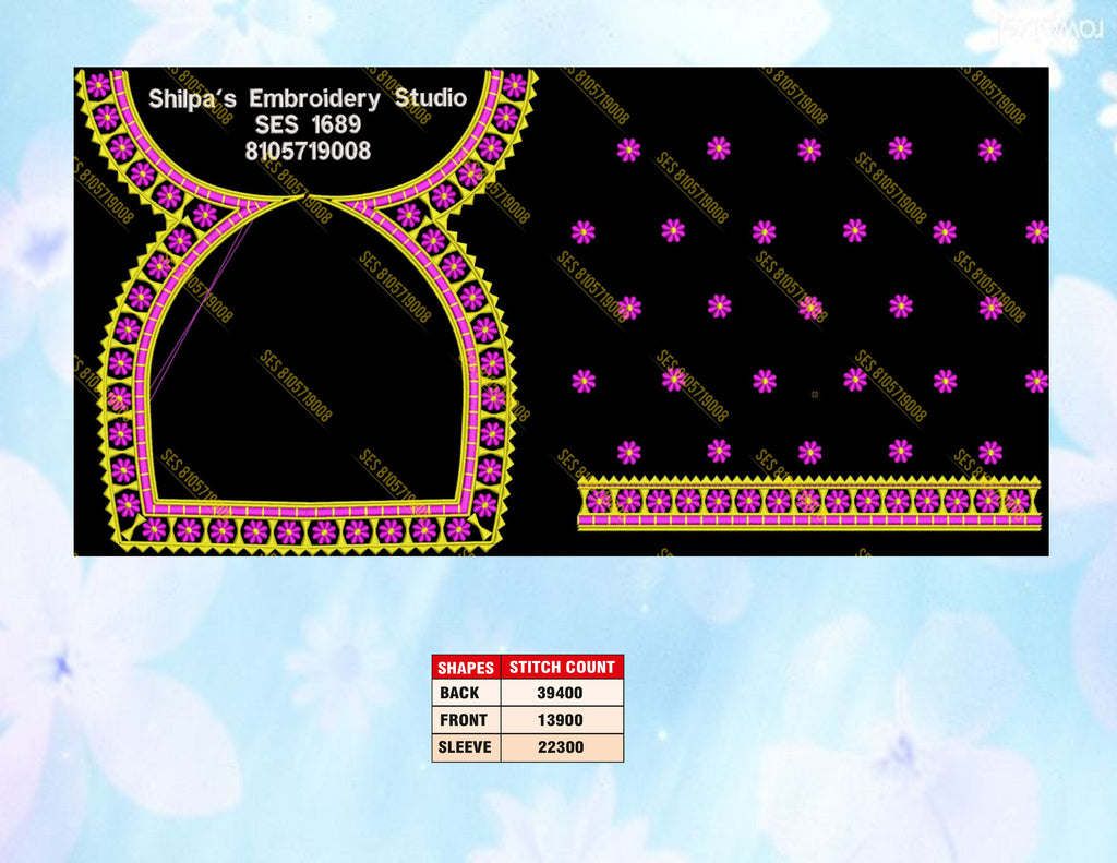 Embroidery Designs 1601-1700 Series
