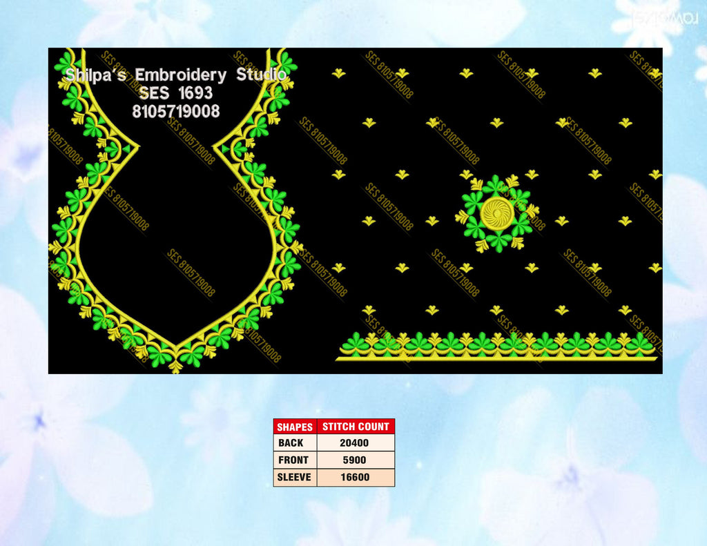 Embroidery Designs 1601-1700 Series