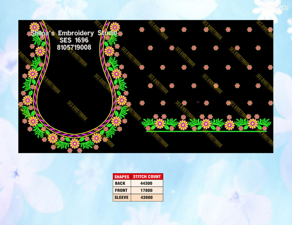 Embroidery Designs 1601-1700 Series