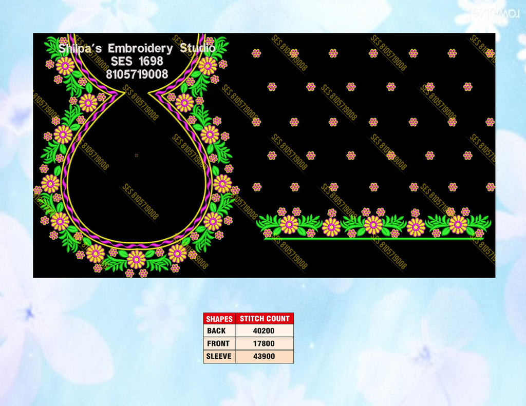 Embroidery Designs 1601-1700 Series
